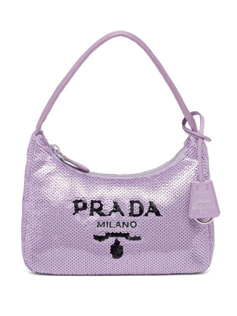 prada triangle sequin bag|re nylon mini bag Prada.